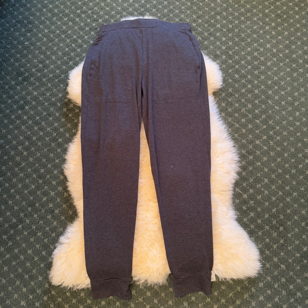 Eileen Fisher Butter Charcoal Gray Stretch Jogger Sweatpants